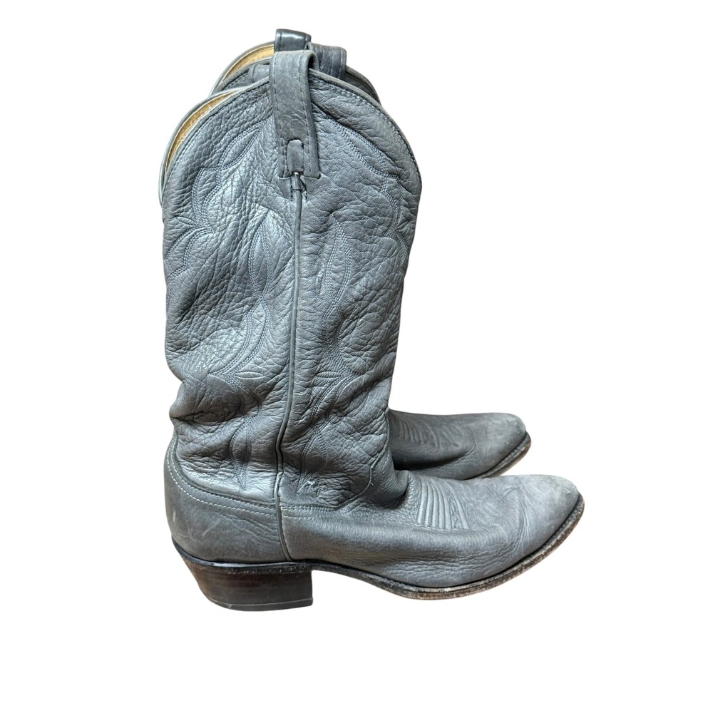 Dan Post Boots Mens 9.5 Leather Western Cowboy Rodeo Gray